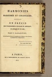 Tapa de Harmonies maritimes et coloniales