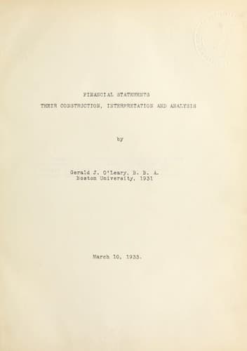 Tapa de Financial statements