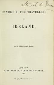 Tapa de Handbook for travellers in Ireland