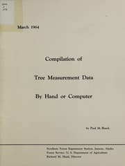 Tapa de Compilation of tree measurement data by hand or computer