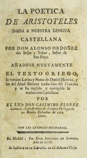 Tapa de La Poetica de Aristoteles