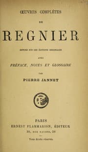 Tapa de Oeuvres comple  tes de Re gnier