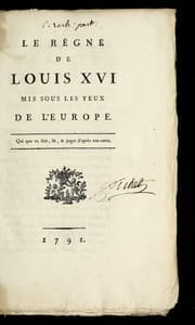 Tapa de Le re  gne de Louis XVI mis sous les yeux de l'Europe