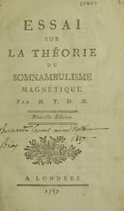 Tapa de Essai sur la th©♭orie du somnambulisme magn©♭tique