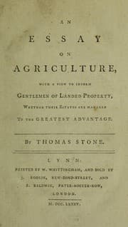 Tapa de An essay on agriculture