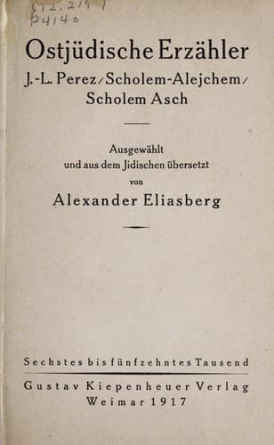 Tapa de OstjÃ¼dische ErzÃ¤hler