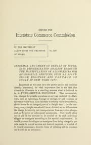 Tapa de In the matter of allowances for transfer of sugar, no. 1487