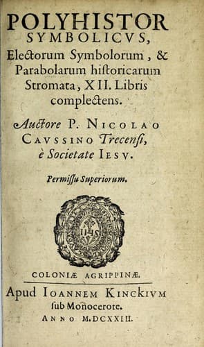 Tapa de Polyhistor symbolicus