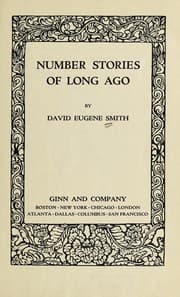 Tapa de Number stories of long ago