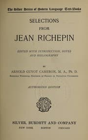 Tapa de Selections from Jean Richepin
