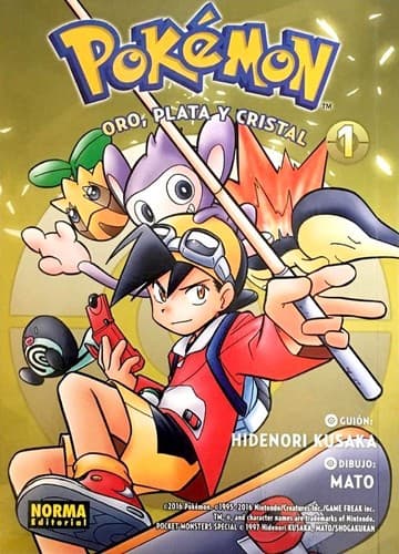Tapa de Pokemon. Oro, plata y cristal 1