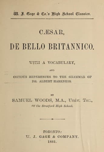 Tapa de De bello Britannico