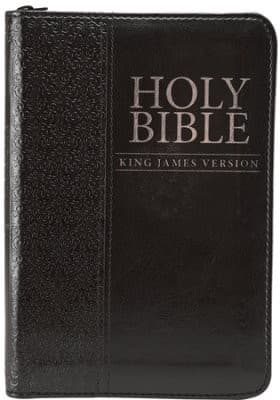 Tapa de Holy Bible King James Version -zipper cover