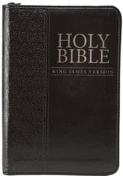 Tapa de Holy Bible King James Version -zipper cover
