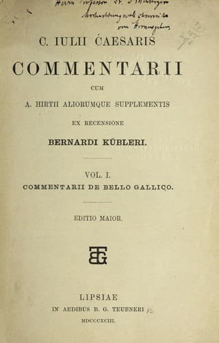 Tapa de Commentarii