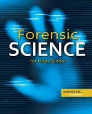 Tapa de Forensic Science for High School (3rd edition)