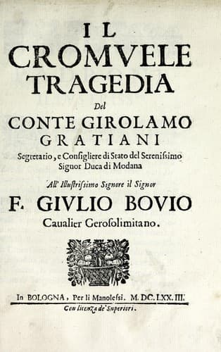 Tapa de Il Cromvele