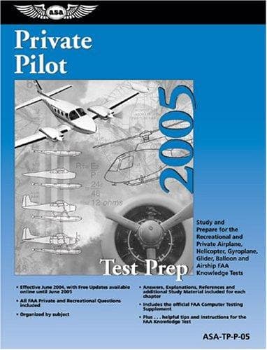 Tapa de Private pilot test prep 2005