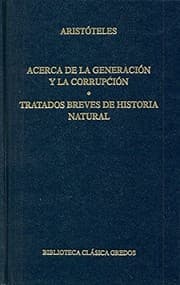 Tapa de Acerca de la generación y la corrupción