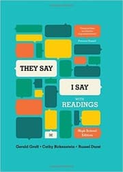 Tapa de "They say / I say" with readings--high school third edition