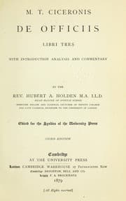 Tapa de De Officiis libri tres