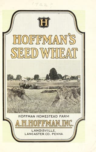 Tapa de Hoffman's seed wheat