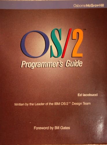 Tapa de OS/2 programmer's guide