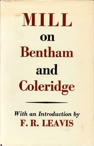 Tapa de Mill on Bentham and Coleridge