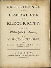 Tapa de Experiments and observations on electricity, made at Philadelphia in America