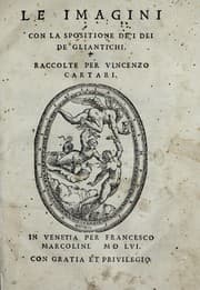 Tapa de Le imagini con la spositione de i dei de gliantichi
