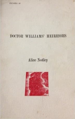 Tapa de Doctor Williams' heiresses