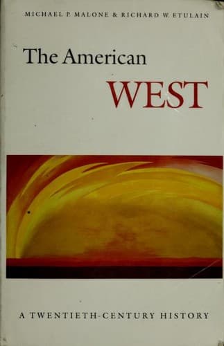 Tapa de The American West
