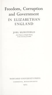 Tapa de Freedom, corruption and government in Elizabethan England