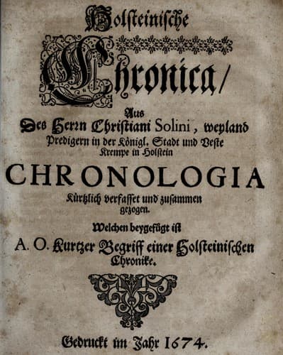 Tapa de Holsteinische Chronica
