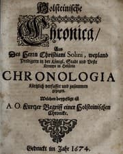 Tapa de Holsteinische Chronica