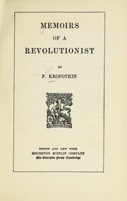 Tapa de Memoirs of a Revolutionist