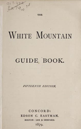 Tapa de The White Mountain guide book