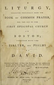 Tapa de A liturgy, collected principally from the Book of common prayer