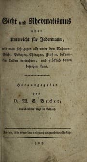 Tapa de Gicht und Rheumatismus oder Unterricht f©ơr Jedermann ...