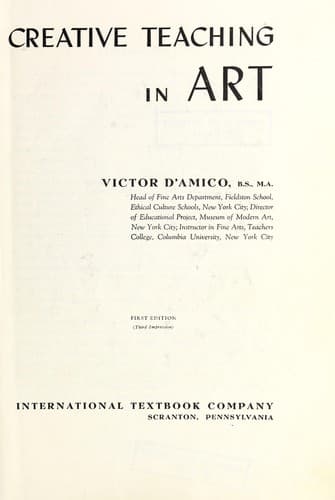 Tapa de Creative teaching in art