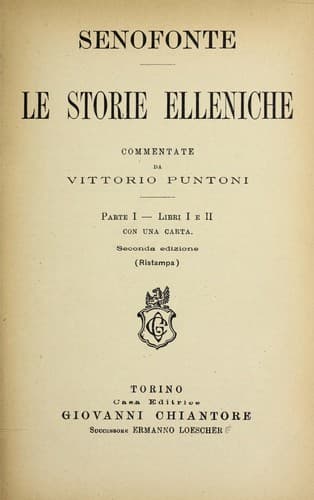 Tapa de Le storie Elleniche