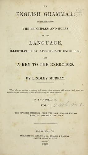 Tapa de An English grammar