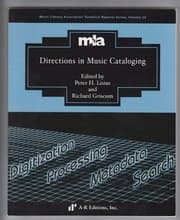 Tapa de Directions in music cataloging