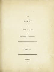 Tapa de An elegy on the death of C-p---n Sn--l