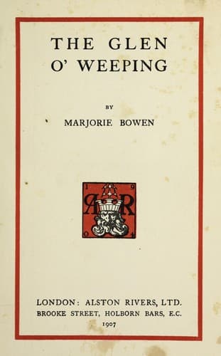 Tapa de The glen o'weeping