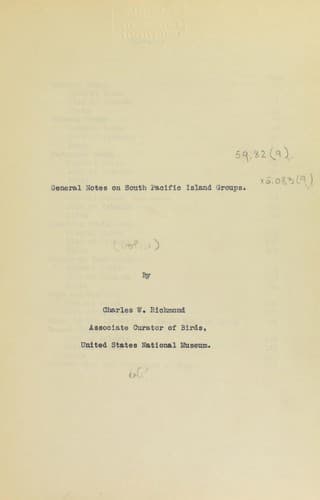 Tapa de General notes on South Pacific island groups