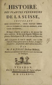 Tapa de Histoire des plantes ve ne neuses de la Suisse