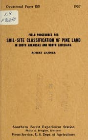 Tapa de Field procedures for soil-site classification of pine land in South Arkansas and North Louisiana