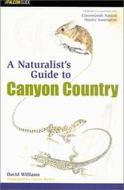 Tapa de Naturalist's Guide to Canyon Country