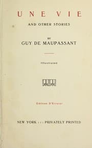 Tapa de UNE VIE
